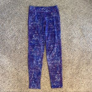 Champion Duo Dry sport leggings blue purple L10/12